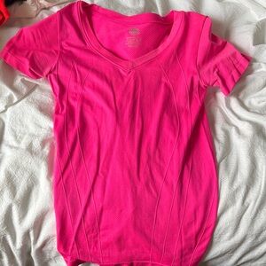 Women’s Pink Performance V-Neck Top